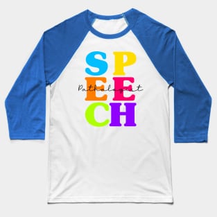 SLP Teacher Speech Therapy Speech Language Pathologist Baseball T-Shirt